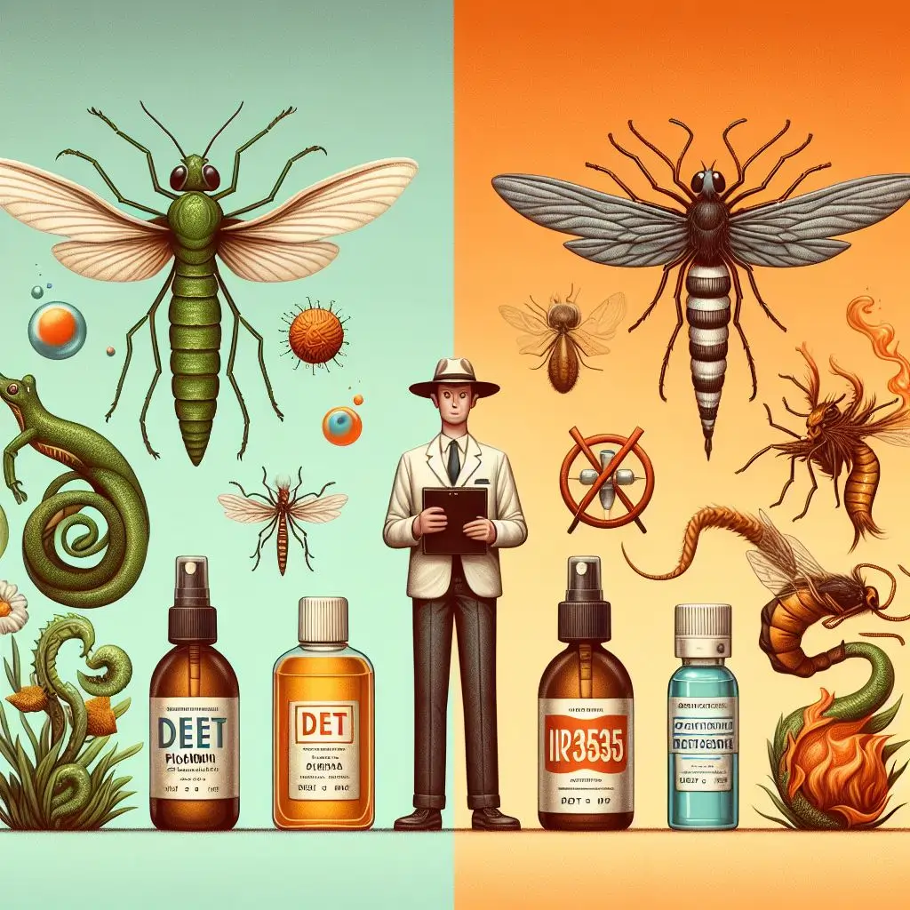 comparing mosquito repellents DEET Picaridin IR3535 and Natural Oils