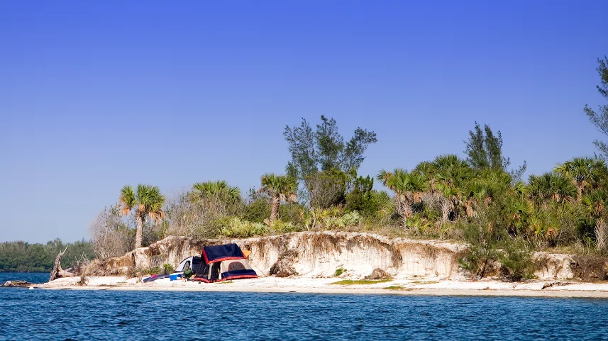 Island campsite 1 Island campsite 1