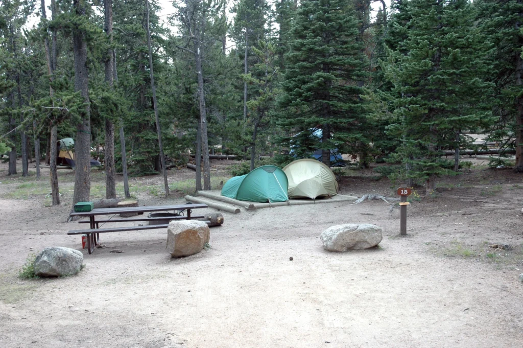 Longs Peak Campground Rocky Mountain National Park