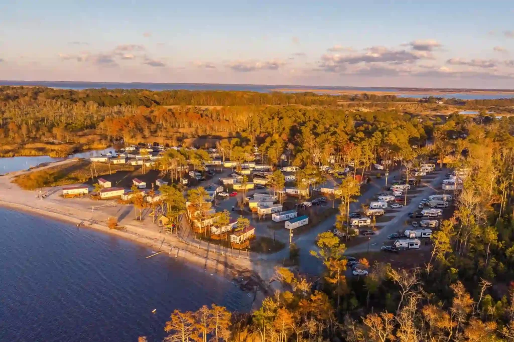 North Landing Beach RV Resort Cottages Virginia Beachfront Campsites