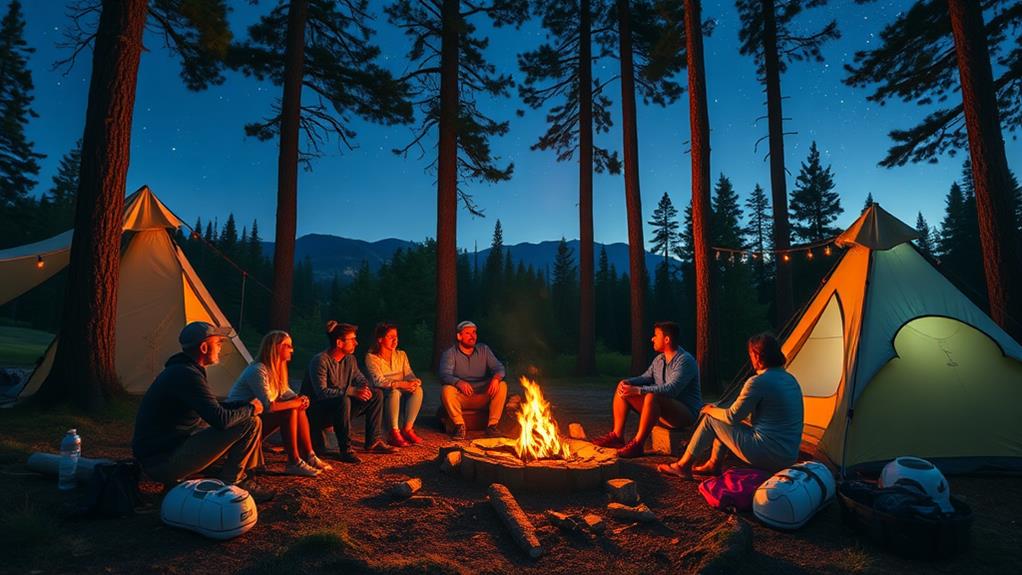 connecting with fellow campers