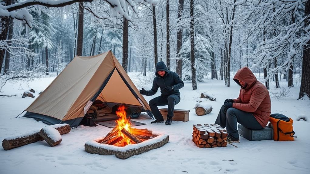 winter camping survival techniques
