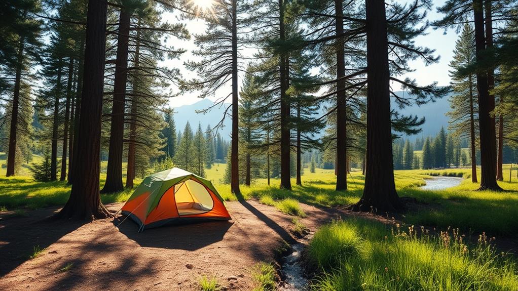 selecting ideal camping location