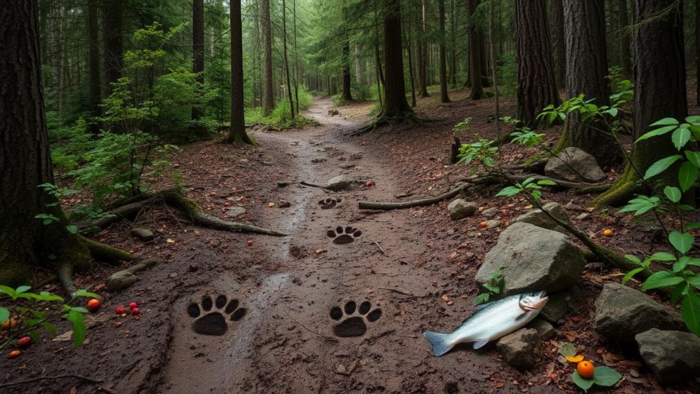 identifying bear tracks clearly