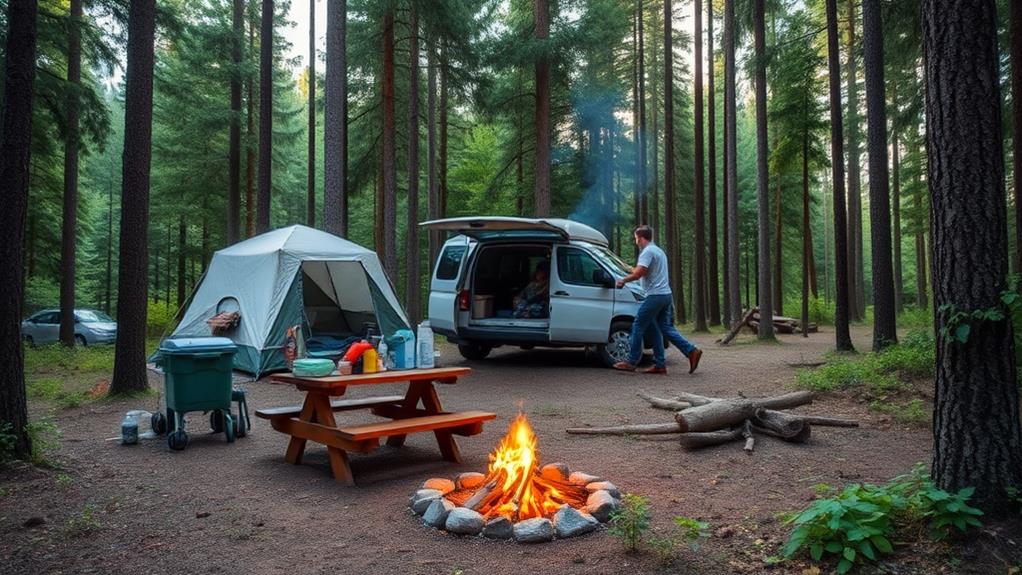 maintain campsite cleanliness regularly