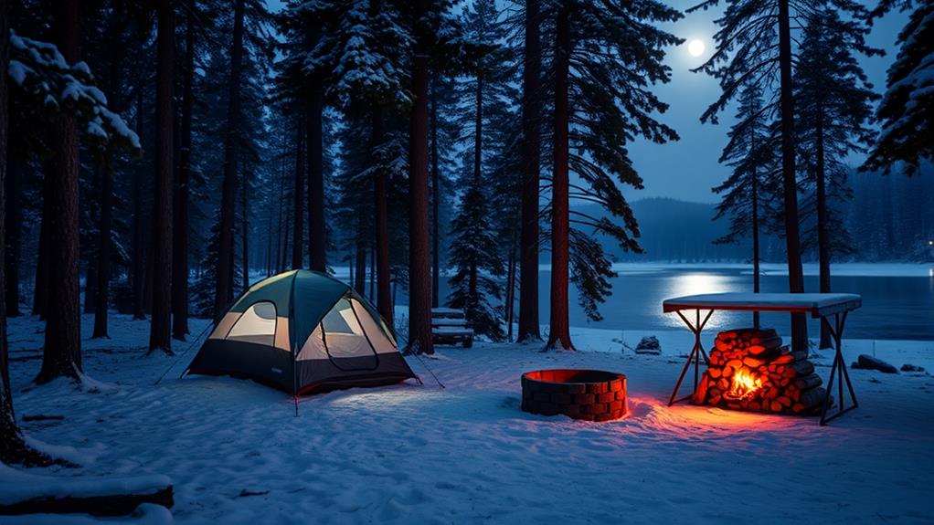 selecting ideal camping location