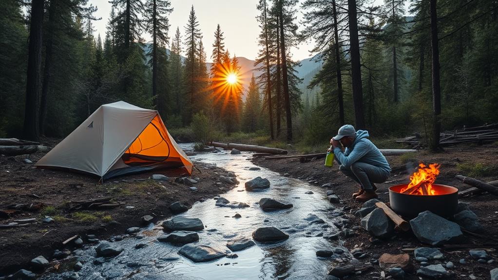 evaluate nearby water sources
