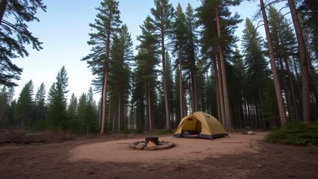 select resilient camping locations